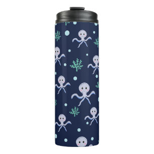 Bouteilles Isothermes Pieuvre sous le motif enfants de la mer