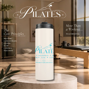 Bouteilles Isothermes Pilates de luxe Les principes fondamentaux Blue