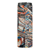 Bouteilles Isothermes Pile de bateau en bois marron et bleu (Dos)