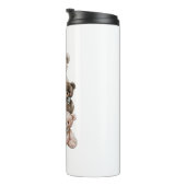 Bouteilles Isothermes Pile d'ours en tourbe adorable (Tourné sur la droite)