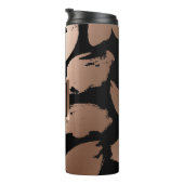 Bouteilles Isothermes Pinceau Abstrait noir et Rose (Tourné sur la droite)