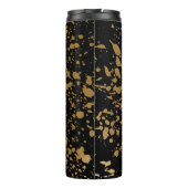 Bouteilles Isothermes Pinceau métallique noir et doré (Dos)