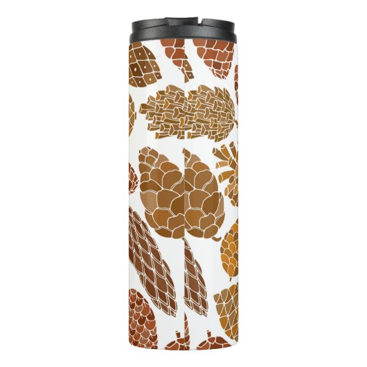 Bouteilles Isothermes Pine cones seamless pattern (Dos)