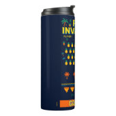 Bouteilles Isothermes Pine Invaders-Pineappy Empire Retro Games Series (Tourné sur la gauche)