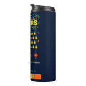 Bouteilles Isothermes Pine Invaders-Pineappy Empire Retro Games Series (Tourné sur la droite)