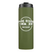 Bouteilles Isothermes Pine River Michigan Kayaking (Devant)