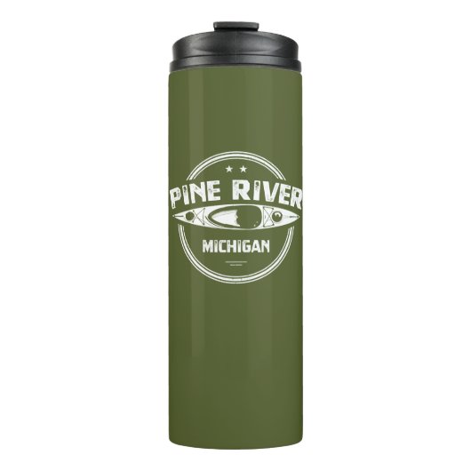 Bouteilles Isothermes Pine River Michigan Kayaking (Devant)