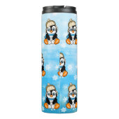 Bouteilles Isothermes Pingouin attrapé à la main avec boules de neige (Dos)