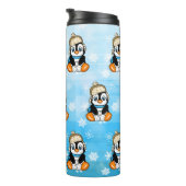 Bouteilles Isothermes Pingouin attrapé à la main avec boules de neige (Tourné sur la droite)