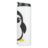 Bouteilles Isothermes Pingouin cool de nom personnalisé (Tourné sur la droite)