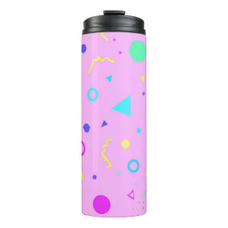 Bouteilles Isothermes Pink 80s Memphis Geometric Pattern