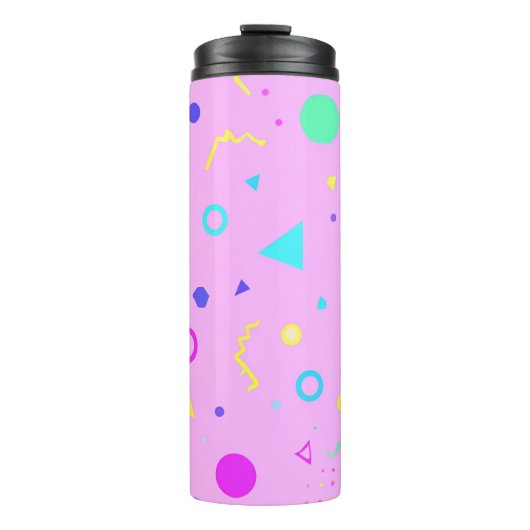 Bouteilles Isothermes Pink 80s Memphis Geometric Pattern (Devant)