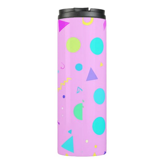 Bouteilles Isothermes Pink 80s Memphis Geometric Pattern (Dos)