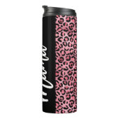 Bouteilles Isothermes Pink & Black Empreinte de léopard Mama (Tourné sur la droite)