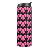 Bouteilles Isothermes Pink Bow Thermal Tumbler (Tourné sur la gauche)