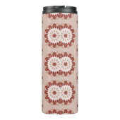 Bouteilles Isothermes Pink Burgundy Floral Mandala Pattern Monogram (Dos)