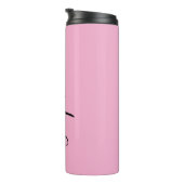 Bouteilles Isothermes Pink Chic Script Custom Name Thermal Tumbler (Tourné sur la droite)