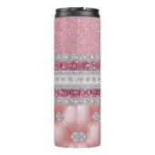 Bouteilles Isothermes Pink Glitter Bling (Dos)