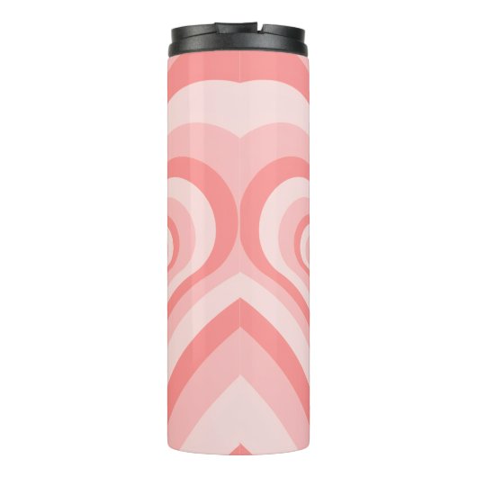 Bouteilles Isothermes Pink Heart Gradient Pattern – Cute Girly Love (Dos)