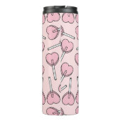 Bouteilles Isothermes Pink Lollipops, Heart Lollipops, Lollipop Pattern (Dos)