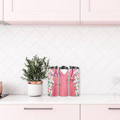 Bouteilles Isothermes Pink Scrubs Avec Design Floral et Stethoscope