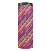 Bouteilles Isothermes Pink Tribal Stripes Motif géométrique Bold Ethique (Dos)