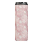 Bouteilles Isothermes Pink White Snowflakes Christmas (Dos)