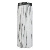 Bouteilles Isothermes Pinstripes Lines motif fait main minimaliste (Dos)