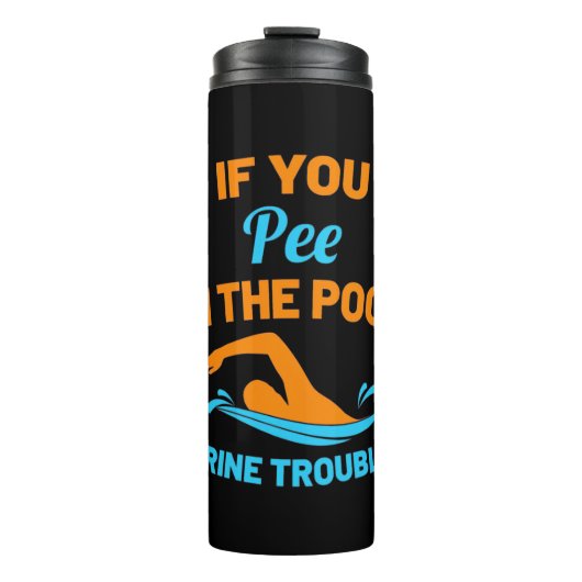 Bouteilles Isothermes Pipe De Bain Dans La Piscine (Devant)