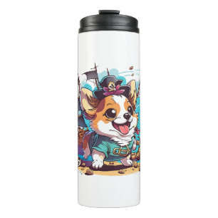 Bouteilles Isothermes Pirate de Chien de Corgi