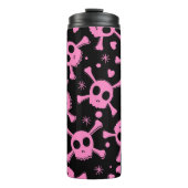 Bouteilles Isothermes Pirate Skull : Girlish Hearts Motif (Devant)