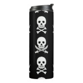 Bouteilles Isothermes Pirate Skuls Crossbones Motif sans couture (Tourné sur la gauche)