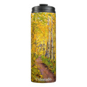 Bouteilles Isothermes Piste pittoresque d'automne à Aspen Tree Grove (Devant)