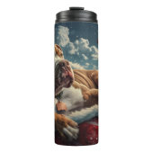 Bouteilles Isothermes Pitbull Chien Festif de Noël (Devant)