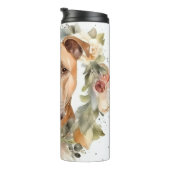 Bouteilles Isothermes Pitbull Christmas Wreath Festive Pup (Tourné sur la droite)