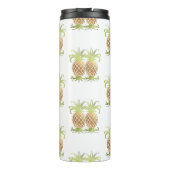 Bouteilles Isothermes PixDezines Ananas/Faux Or Métallique (Dos)