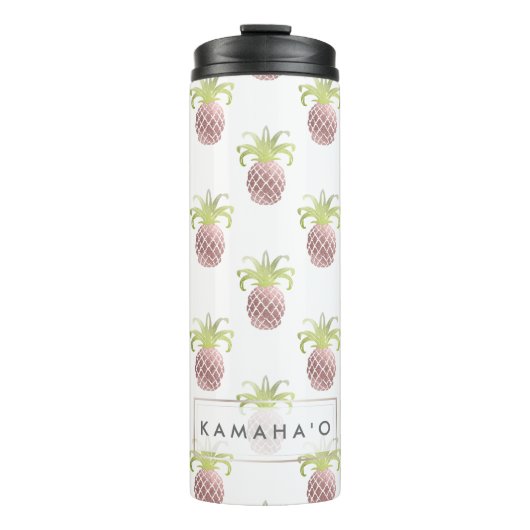 Bouteilles Isothermes PixDezines Ananas Roses (Devant)