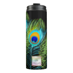Bouteilles Isothermes PixDezines Aquarelle Affecter Peacock Feather