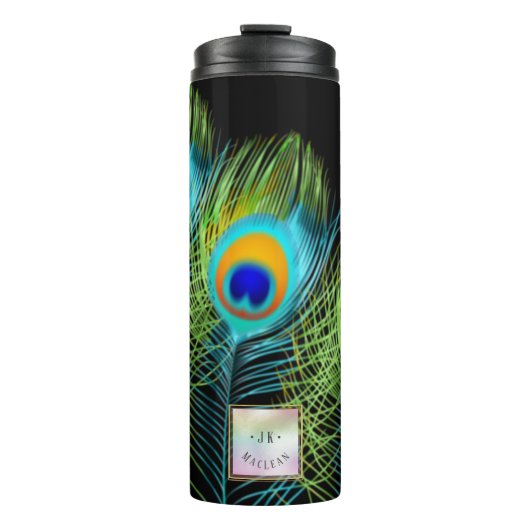 Bouteilles Isothermes PixDezines Aquarelle Affecter Peacock Feather (Devant)