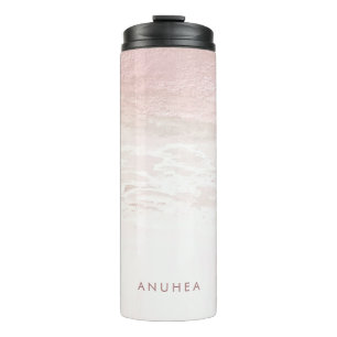 Bouteilles Isothermes PixDezines Aquarelle Blush Rose Gold Beach