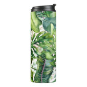 Bouteilles Isothermes PixDezines Aquarelle Foliage tropical (Tourné sur la gauche)