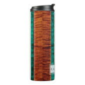 Bouteilles Isothermes PixDezines Faux Koa Bois Longboard (Tourné sur la gauche)