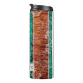 Bouteilles Isothermes PixDezines Hibiscus Faux Koa Bois Longboard (Tourné sur la droite)