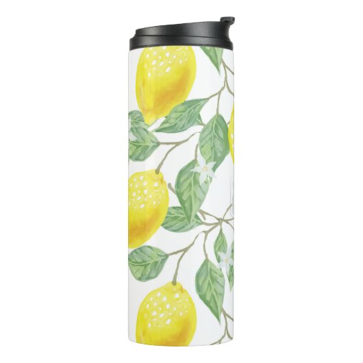 Bouteilles Isothermes PixDezines MONOGRAM MOTIF LEMON (Tourné sur la gauche)