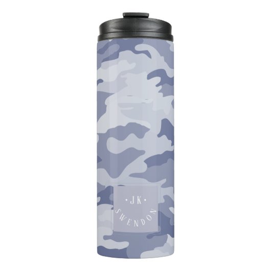 Bouteilles Isothermes PixDezines Monogramme Camouflage militaire (Devant)