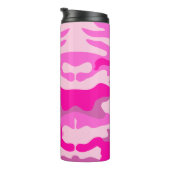 Bouteilles Isothermes PixDezines Monogramme Sassy Camouflage rose (Tourné sur la droite)