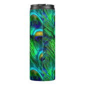 Bouteilles Isothermes PixDezines Peacock Feather Cobalt Blue (Dos)