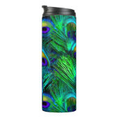 Bouteilles Isothermes PixDezines Peacock Feather Cobalt Blue (Tourné sur la droite)