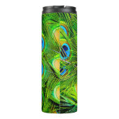 Bouteilles Isothermes PixDezines Peacock Feather Electric Lime Green (Dos)