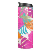 Bouteilles Isothermes PixDezines Rainforest/Hibiscus/Orange/Jaune/Bleu (Tourné sur la droite)